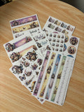 Gnome Gardens Deluxe 8-sheet fairy garden planner and bullet journal sticker set